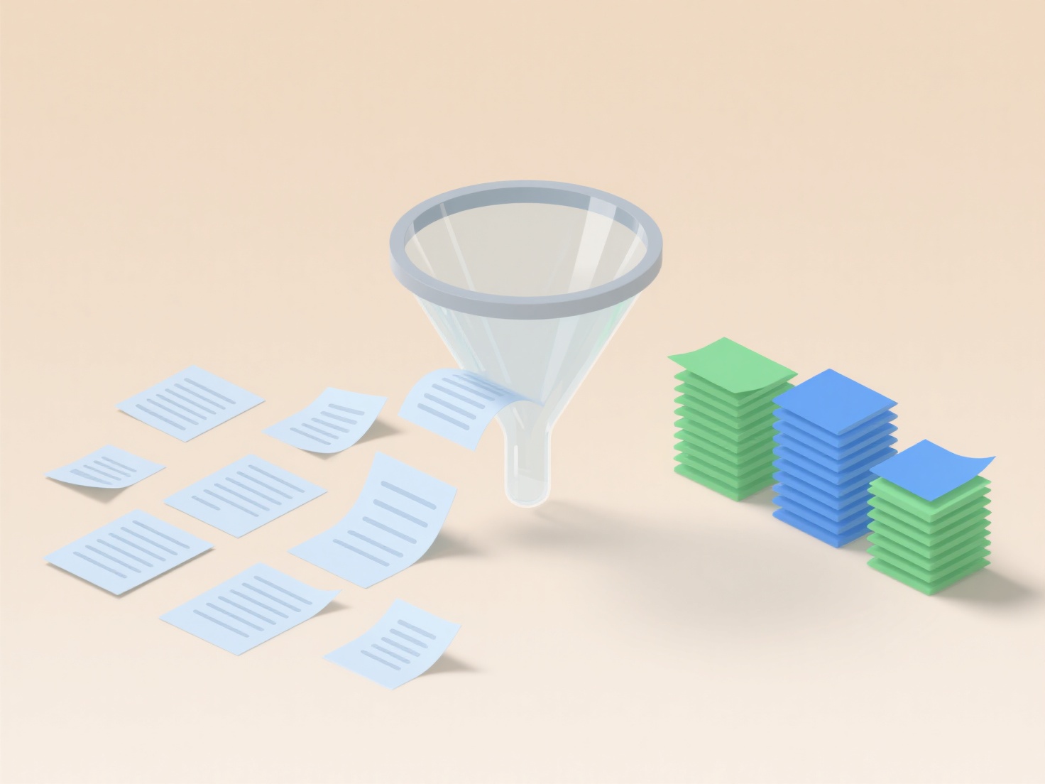 How to filter research notes for a grant proposal