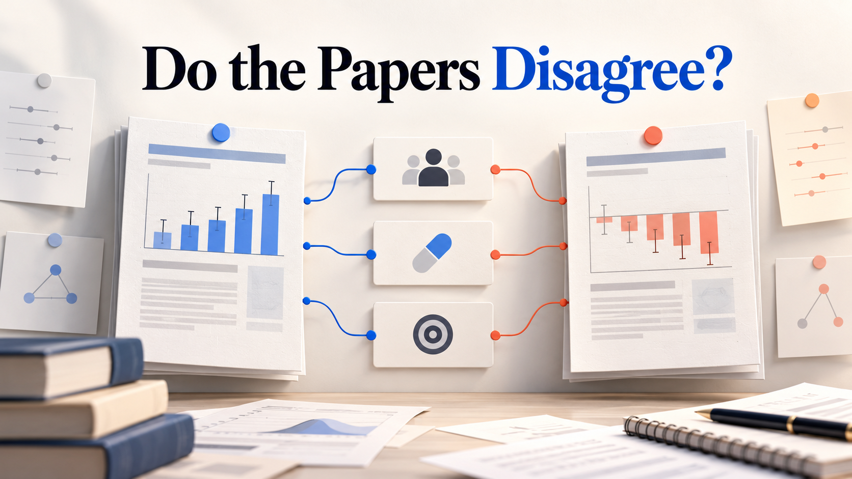 A practical research workflow for how to tell whether two papers actually disagree.
